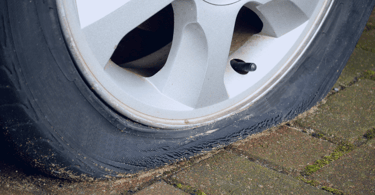 Damaged tyre fleet vehicle maintenance at DA Techs