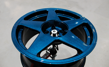 Custom Blue Wheel
